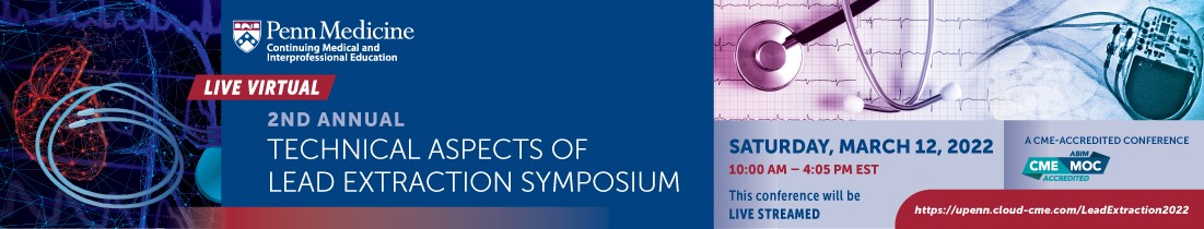 2nd Annual Technical Aspects of Lead Extraction Symposium Banner